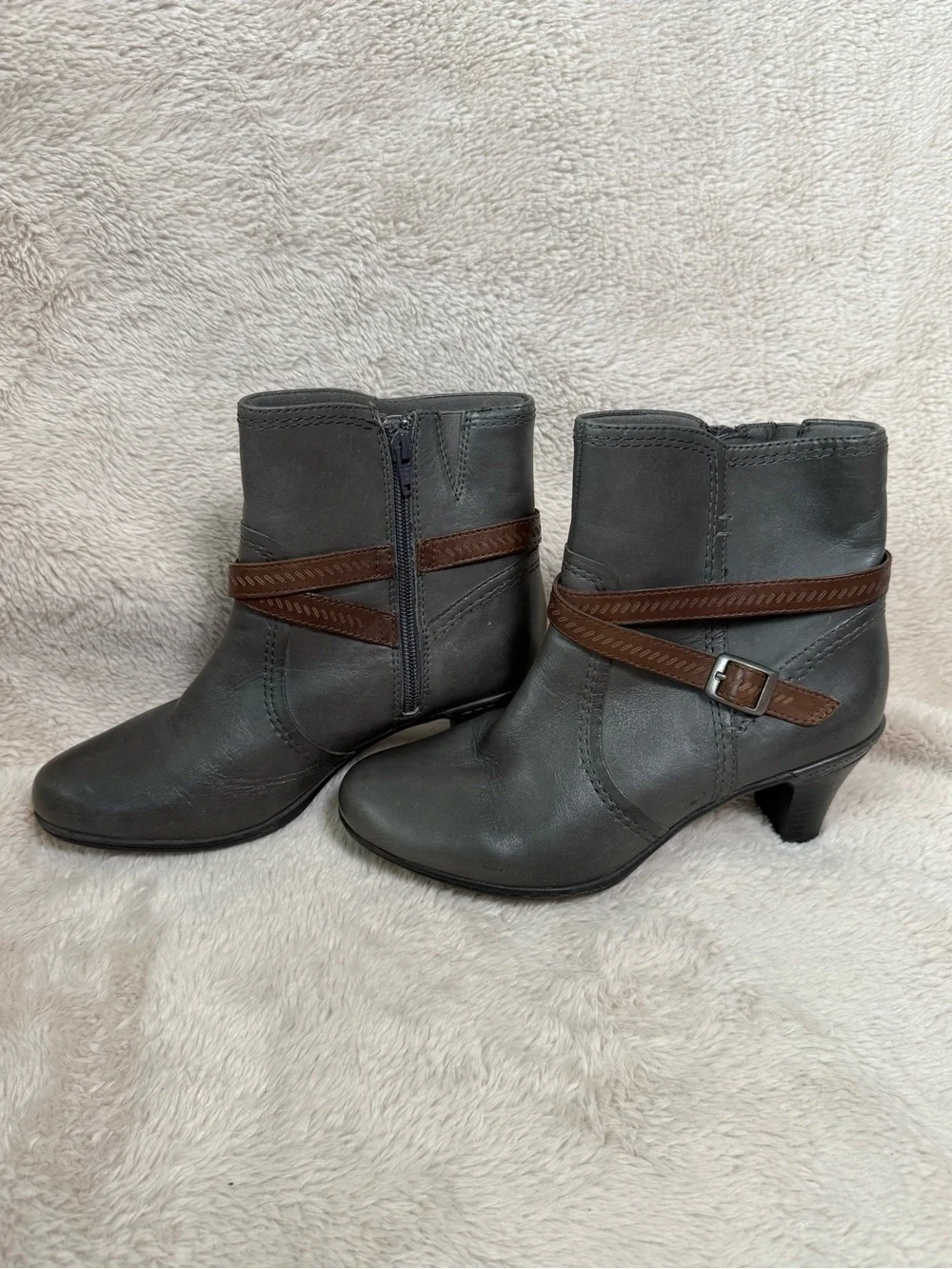Rockport Cobb Hill Leather Ankle Boots Womens Sz 7.5